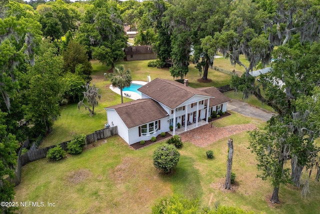 17459 Eagle Bend Blvd, Jacksonville, FL 32226 - aerial view of property and surrounding area featuring a pool area