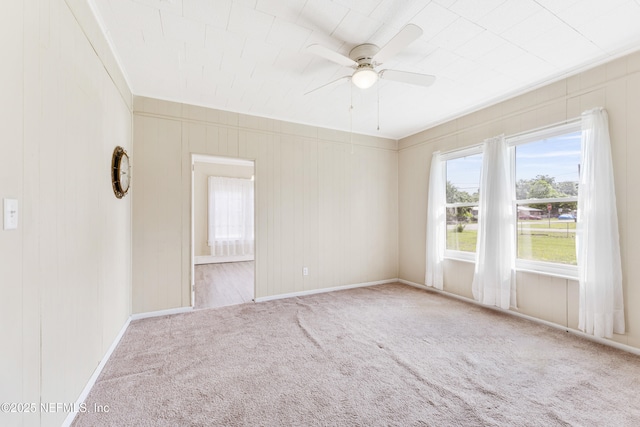 2505 State St, Palatka, FL 32177 - spare room with carpet flooring, a ceiling fan, and baseboards