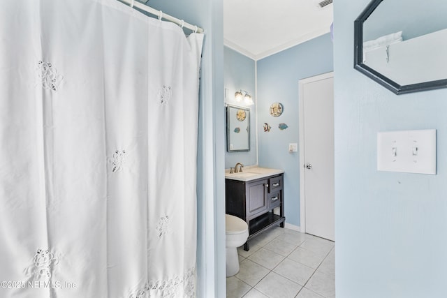 2505 State St, Palatka, FL 32177 - bathroom with tile patterned floors, vanity, and toilet