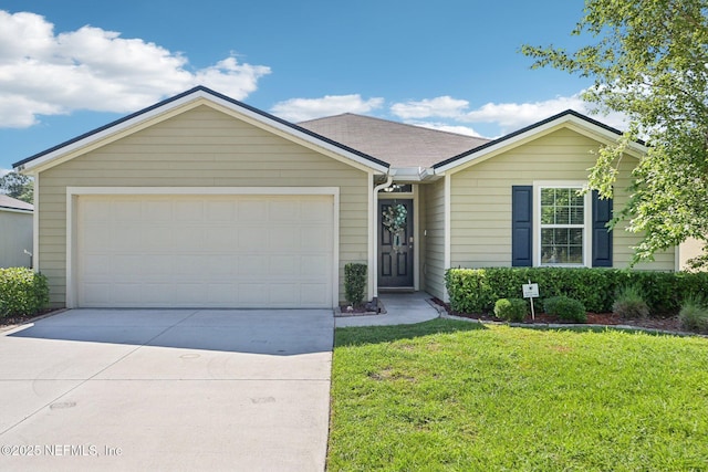 96 Cody St, Saint Augustine, FL 32084 - single story home featuring concrete driveway, a front yard, and an attached garage