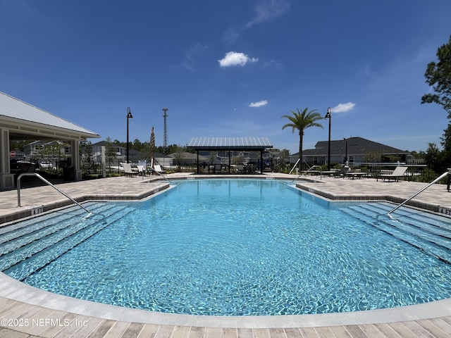 354 Boulder Ln, Saint Johns, FL 32259 - community pool with a gazebo and a patio area