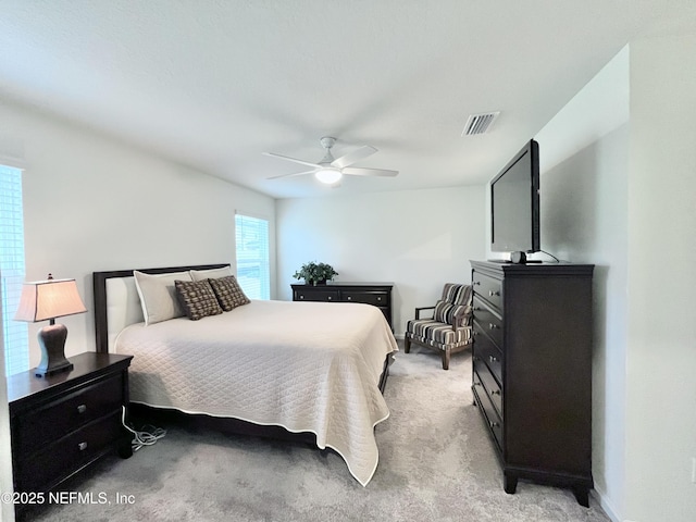 354 Boulder Ln, Saint Johns, FL 32259 - bedroom with light colored carpet and a ceiling fan