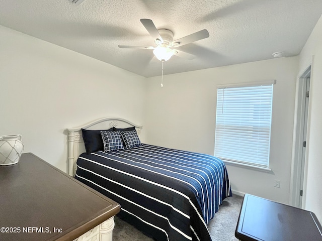 354 Boulder Ln, Saint Johns, FL 32259 - carpeted bedroom featuring a textured ceiling and a ceiling fan