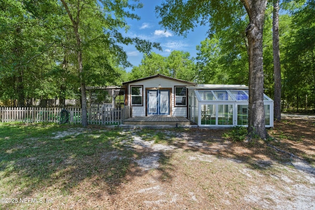 2708 Poinsettia Ave, Middleburg, FL 32068 - view of front of home featuring a wooden deck