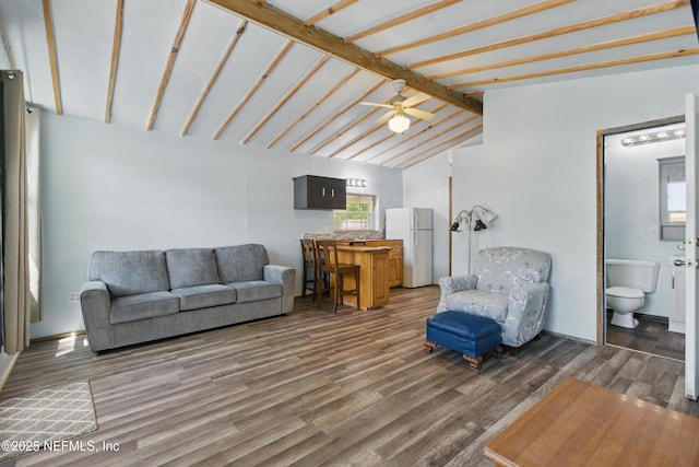 2708 Poinsettia Ave, Middleburg, FL 32068 - living area with wood finished floors and ceiling fan