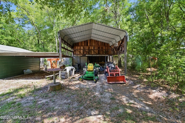 2708 Poinsettia Ave, Middleburg, FL 32068 - view of vehicle parking with a carport
