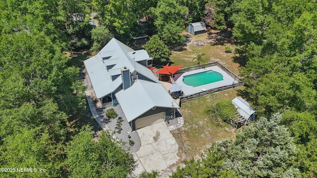2708 Poinsettia Ave, Middleburg, FL 32068 - aerial view of property and surrounding area with a pool