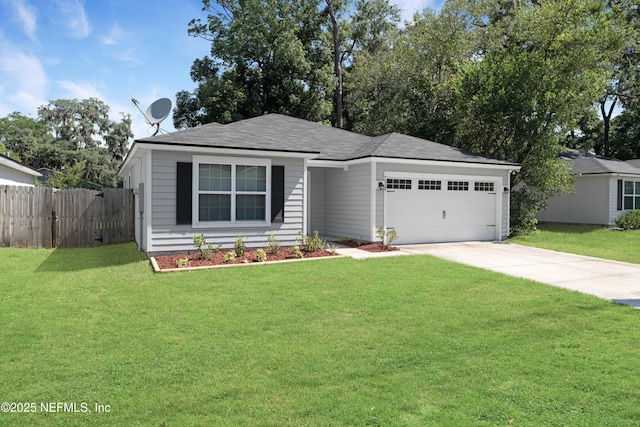 7529 Hare Ave, Jacksonville, FL 32211 - view of front of house with an attached garage and concrete driveway