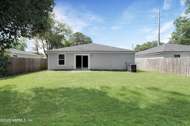 7529 Hare Ave, Jacksonville, FL 32211 - rear view of house with central air condition unit and roof with shingles