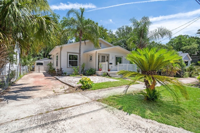 655 Linwood Ave, Jacksonville, FL 32206 - view of front of property with a gate and covered porch