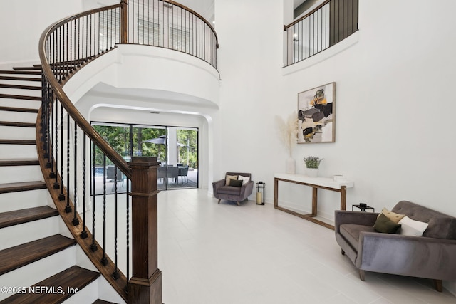 465 Deer Valley Dr, Ponte Vedra, FL 32081 - stairway with a high ceiling