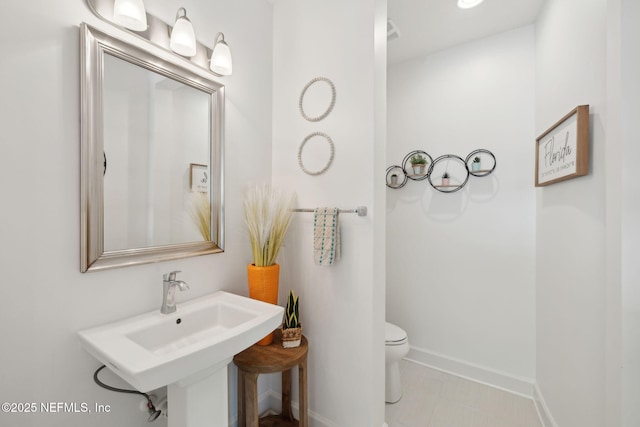 465 Deer Valley Dr, Ponte Vedra, FL 32081 - bathroom with toilet, baseboards, and a sink