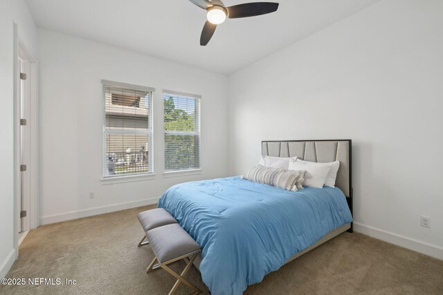 465 Deer Valley Dr, Ponte Vedra, FL 32081 - carpeted bedroom with baseboards and ceiling fan