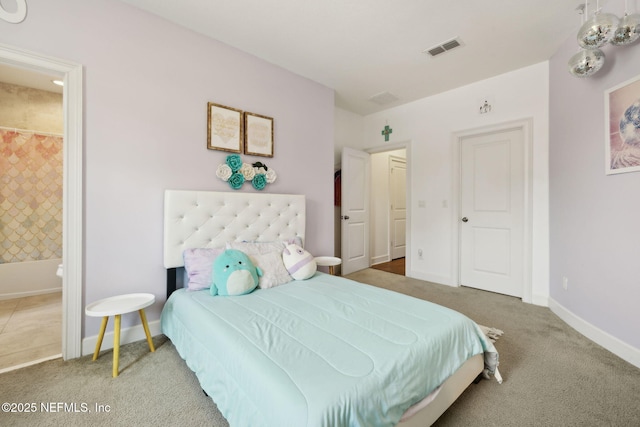 465 Deer Valley Dr, Ponte Vedra, FL 32081 - bedroom featuring carpet floors, connected bathroom, and baseboards