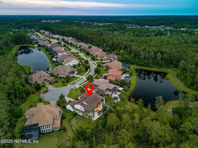 465 Deer Valley Dr, Ponte Vedra, FL 32081 - view of property location with a forest, a large body of water, and nearby suburban area
