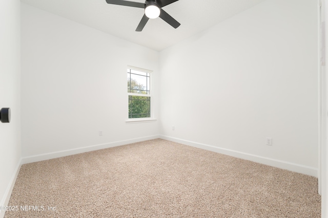 6249 Blue Marlin Dr, Keystone Heights, FL 32656 - unfurnished room with baseboards, carpet, and ceiling fan