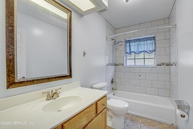 3784 Charles Green Rd, Hilliard, FL 32046 - bathroom featuring toilet, vanity, bathing tub / shower combination, and tile patterned flooring
