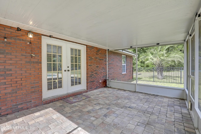 3784 Charles Green Rd, Hilliard, FL 32046 - unfurnished sunroom with french doors