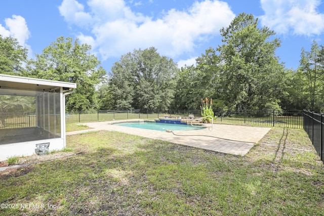3784 Charles Green Rd, Hilliard, FL 32046 - view of yard featuring a sunroom, a patio area, and view of scattered trees