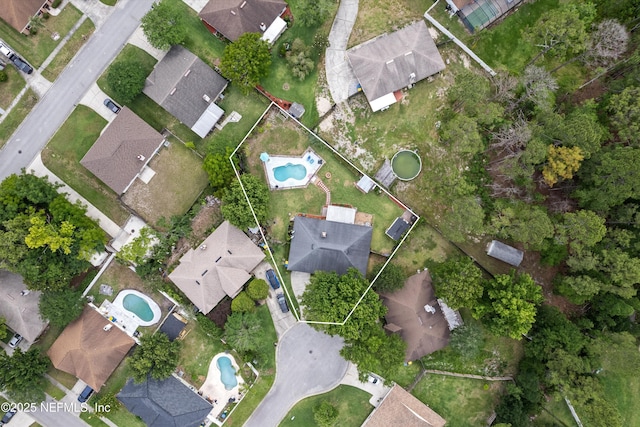 12422 Berry Patch Way, Jacksonville, FL 32225 - view of property location featuring a pool area, property boundaries highlighted, and nearby suburban area