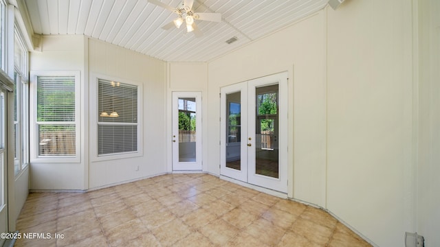 1804 Ferncreek Dr, Saint Augustine, FL 32092 - unfurnished sunroom featuring french doors