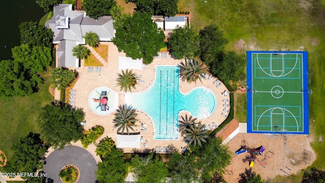1804 Ferncreek Dr, Saint Augustine, FL 32092 - aerial view of a pool area