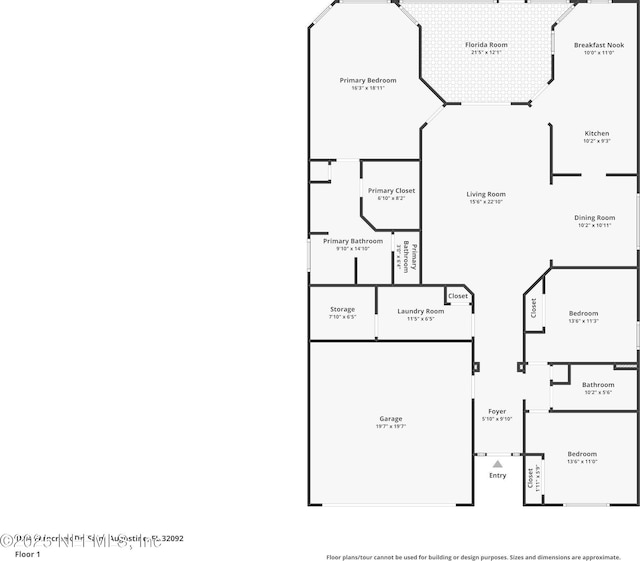 1804 Ferncreek Dr, Saint Augustine, FL 32092 - room layout