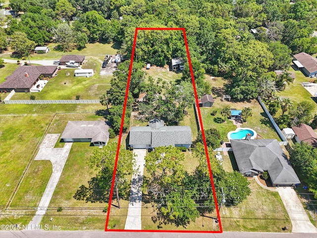 1537 Elmar Rd, Jacksonville, FL 32226 - aerial overview of property's location with property parcel outlined