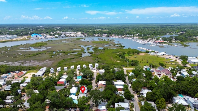 119 Moore St, Saint Augustine, FL 32084 - aerial view of property's location with a large body of water and nearby suburban area