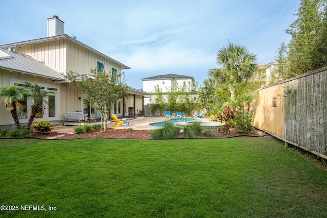 211 Tenth St, Saint Augustine, FL 32084 - view of yard featuring a patio area and french doors