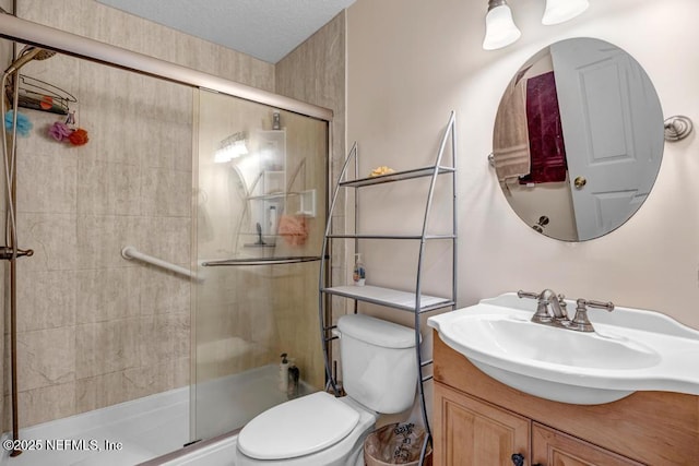 7041 Catlett Rd, Saint Augustine, FL 32095 - full bath with toilet, a stall shower, and vanity
