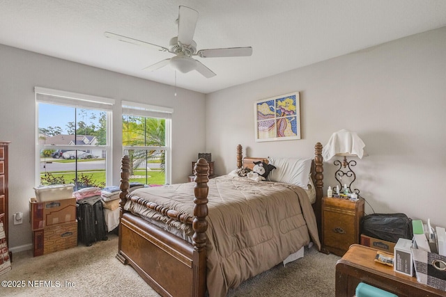 380 Crescent Key Dr, Saint Augustine, FL 32086 - bedroom with carpet flooring and a ceiling fan