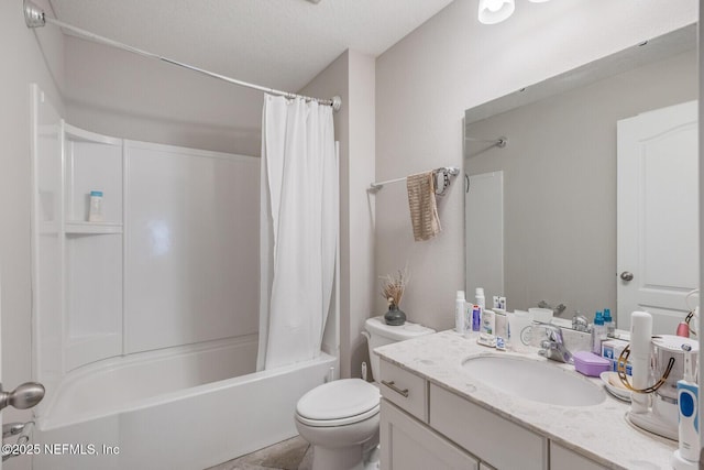 380 Crescent Key Dr, Saint Augustine, FL 32086 - full bathroom with vanity, shower / bath combo, and toilet