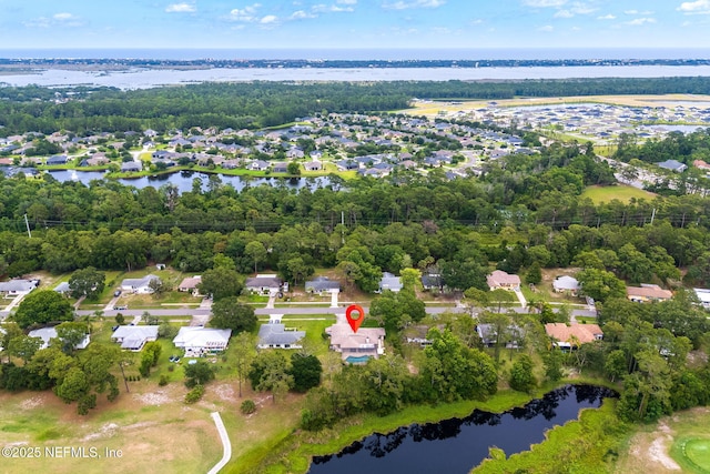 419 Sevilla Dr, Saint Augustine, FL 32086 - aerial overview of property's location featuring nearby suburban area and a nearby body of water