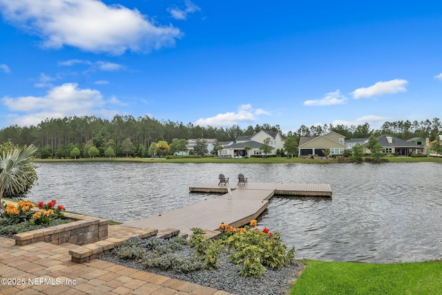 384 Freshwater Dr, Saint Johns, FL 32259 - dock featuring a water view and a residential view
