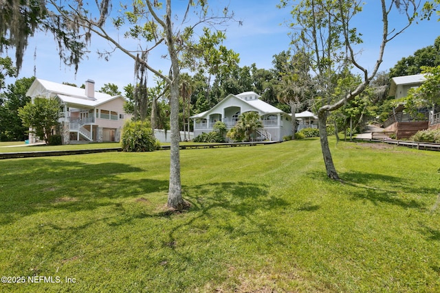 4333 Seminole St, Starke, FL 32091 - view of green lawn with stairway