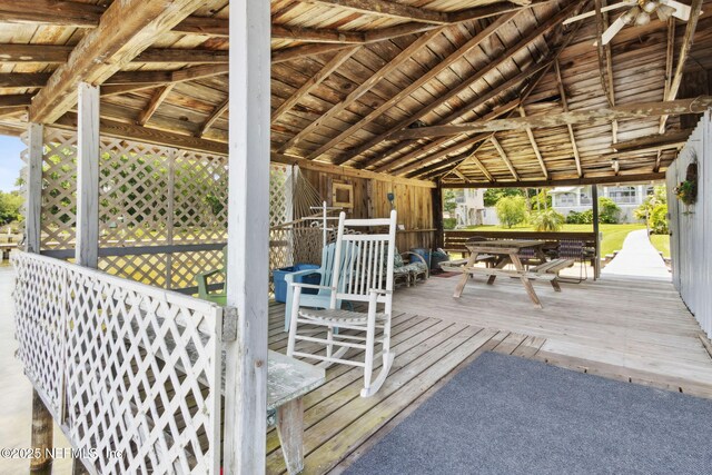 4333 Seminole St, Starke, FL 32091 - view of deck