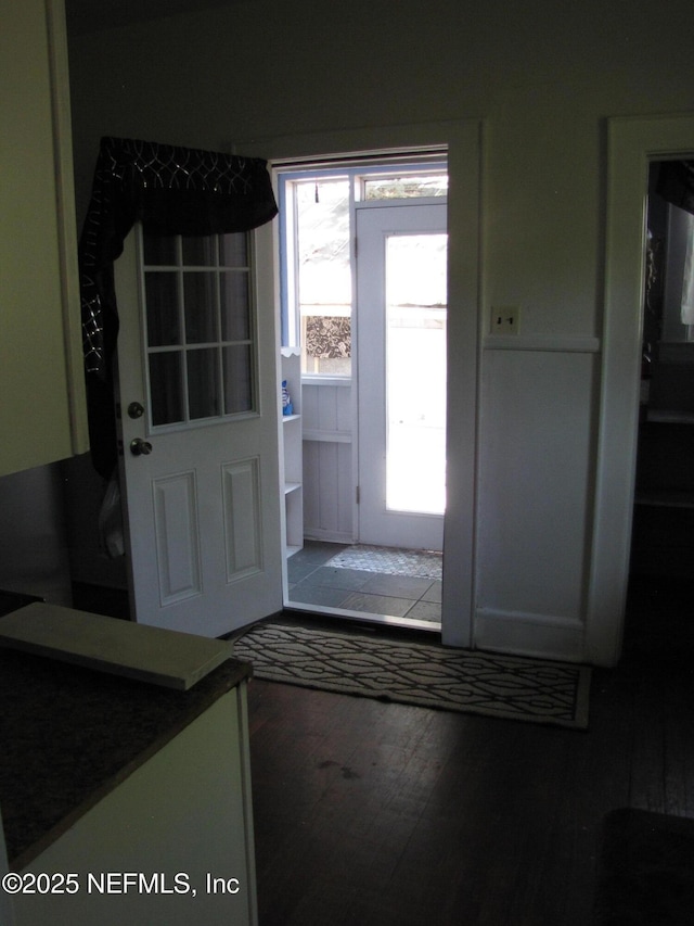 870 Allison St, Jacksonville, FL 32254 - foyer featuring wood finished floors