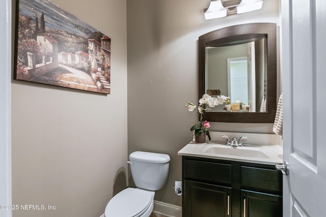 117 Pineta Way, Saint Johns, FL 32259 - half bathroom with toilet, vanity, and baseboards