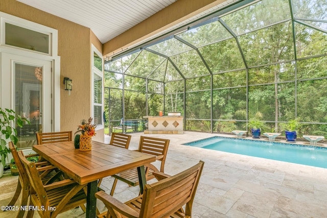 117 Pineta Way, Saint Johns, FL 32259 - view of patio / terrace featuring an outdoor pool and glass enclosure