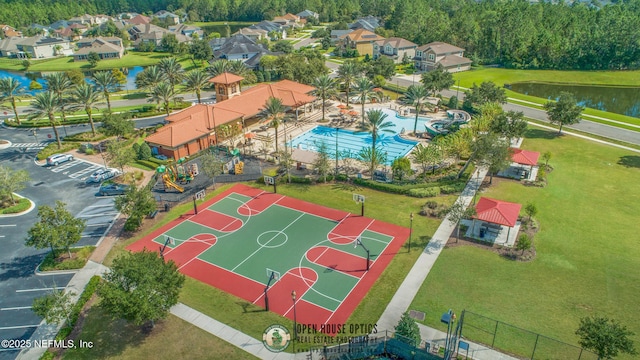 117 Pineta Way, Saint Johns, FL 32259 - drone / aerial view of a pool area and a nearby body of water