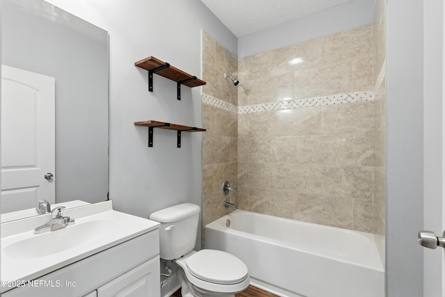 9706 Sibbald Rd, Jacksonville, FL 32219 - bathroom featuring toilet, vanity, and shower / bath combination