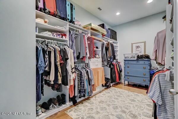167 Royal Lake Dr, Ponte Vedra, FL 32081 - spacious closet with wood finished floors