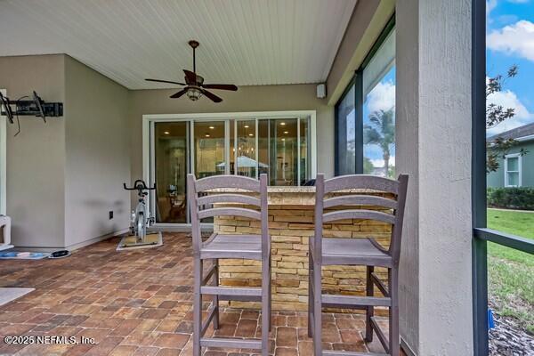 167 Royal Lake Dr, Ponte Vedra, FL 32081 - sunroom / solarium with wooden ceiling and baseboards