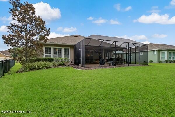 167 Royal Lake Dr, Ponte Vedra, FL 32081 - back of house with a lanai and a patio
