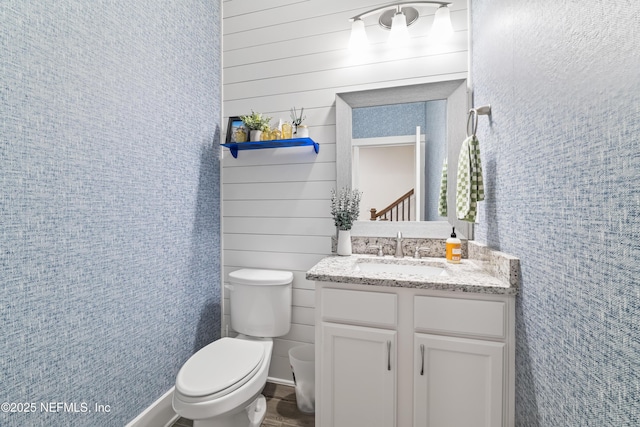 622 2nd Ave N, Jacksonville Beach, FL 32250 - half bathroom featuring toilet and vanity