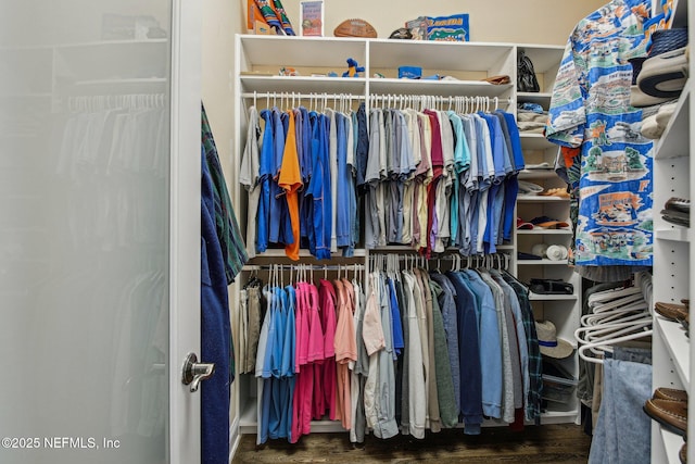 2579 Woodgrove Rd, Fleming Island, FL 32003 - walk in closet featuring wood finished floors