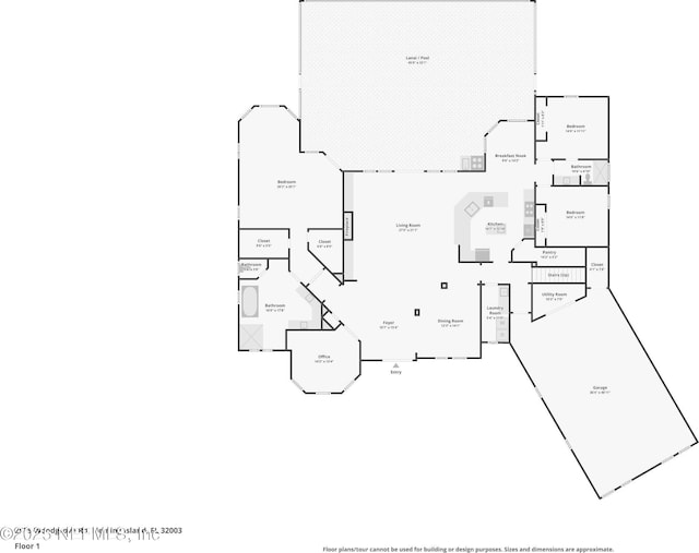 2579 Woodgrove Rd, Fleming Island, FL 32003 - floor plan / room layout