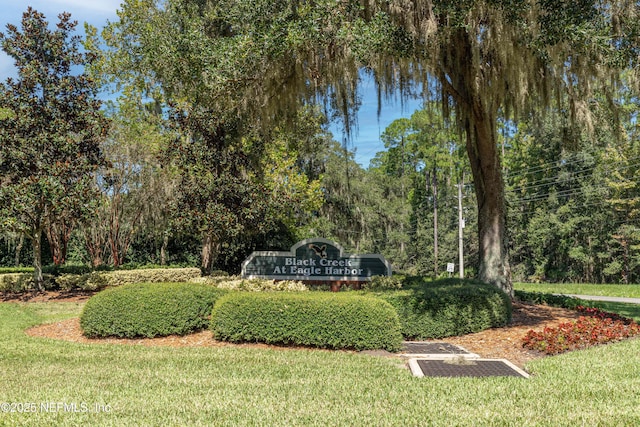 2579 Woodgrove Rd, Fleming Island, FL 32003 - community / neighborhood sign with a lawn
