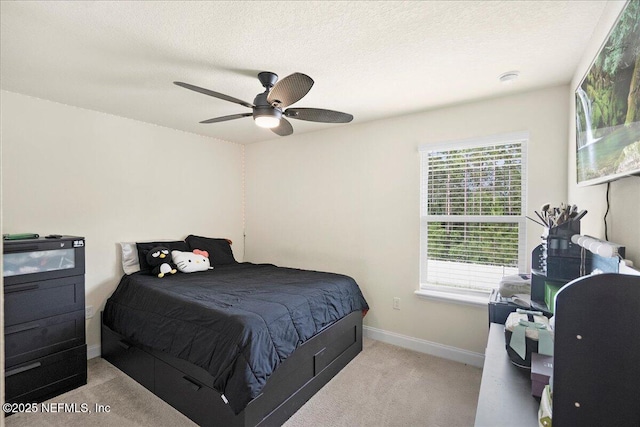2629 Cold Stream Ln, Green Cove Springs, FL 32043 - bedroom featuring multiple windows, carpet flooring, a ceiling fan, and a textured ceiling